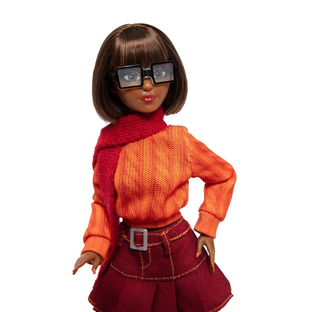 Jakks Pacific Velma Dinkley Scooby-Doo Doll 11in Orange Burgundy Excellent - Picture 5 of 7